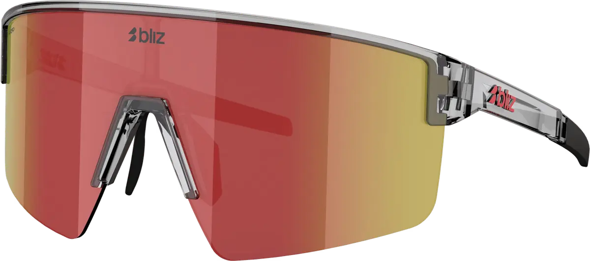 Bliz P004 Transparent Dark Grey/Brown W Red Multi