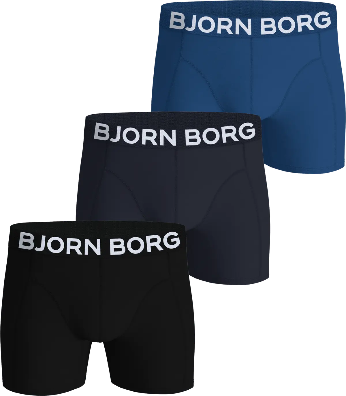 Björn Borg Men's Organic Cotton Stretch Boxer 3-pack Multipack 3