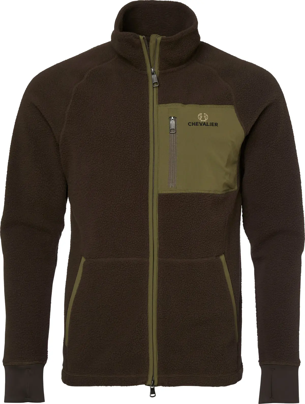 Chevalier Men's Pax Light Pile Jacket Leather Brown