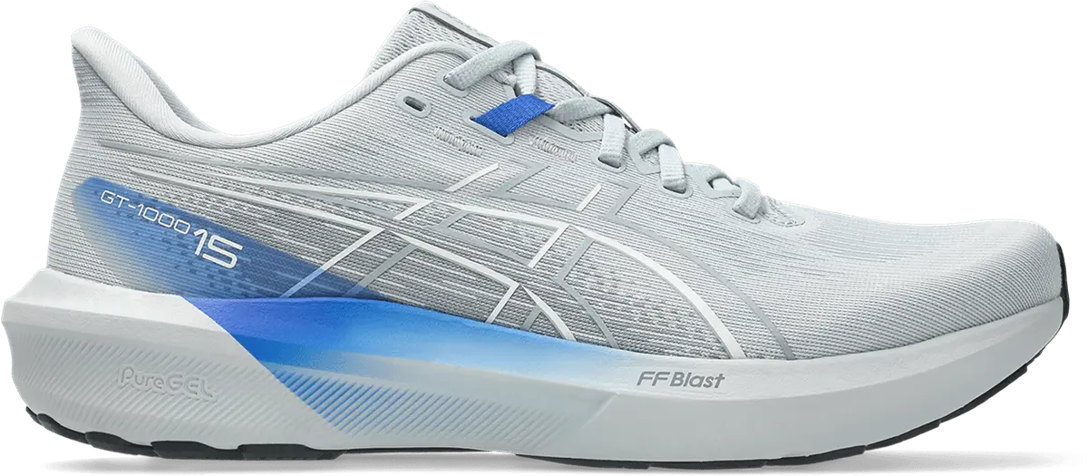 Asics Men's Gt-1000 15 Piedmont Grey/neon Blue