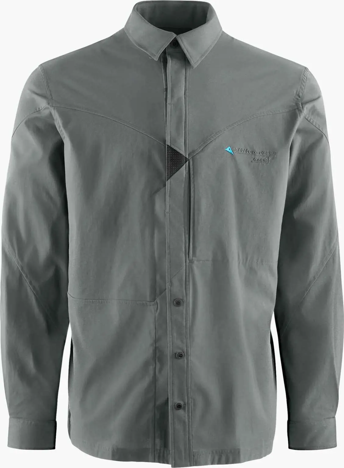 Klättermusen Men's Garm Long-Sleeve Shirt Teal Grey
