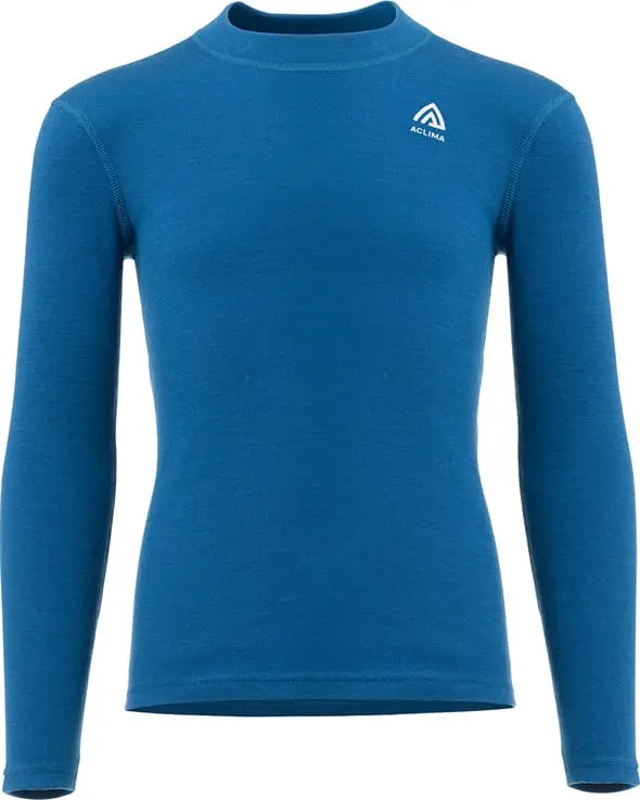 Aclima Warmwool Shirt Crew Neck Children Corsair/Marengo