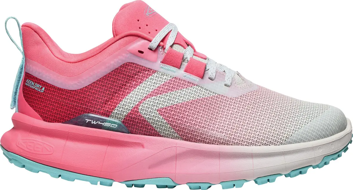 Keen Women's 450 Dirt Waterproof Hiking Shoe Rouge Red-star White