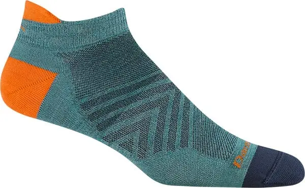 Darn Tough Men's Run No Show Tab Ultra-Lightweight Aqua