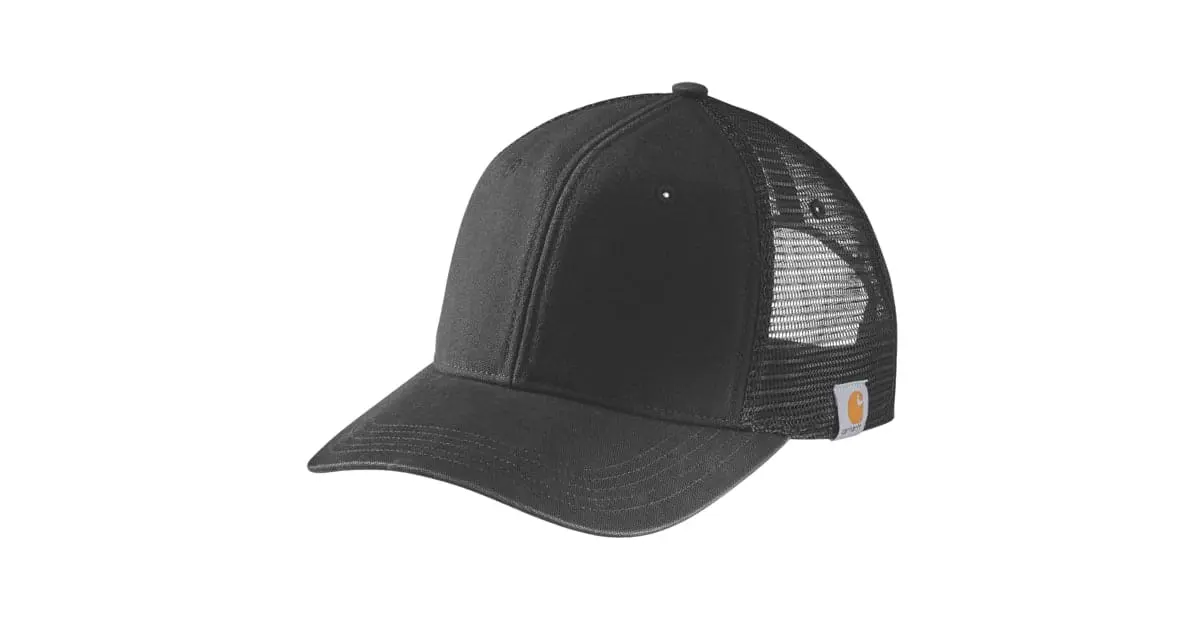 Carhartt Canvas Mesh Back Cap Black