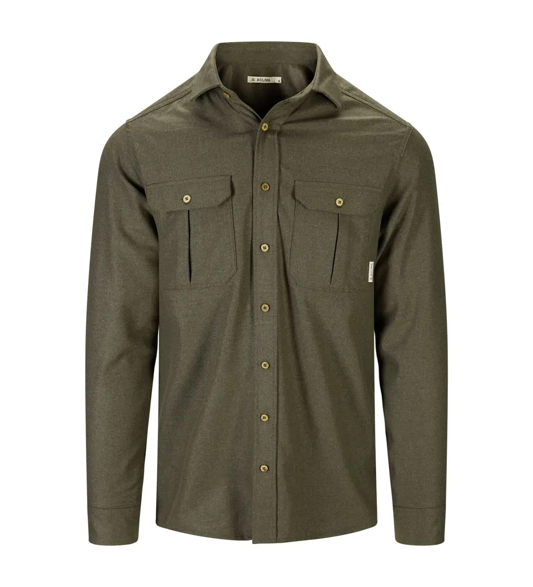 Aclima Men's ReBorn Woolshirt Forest Melange