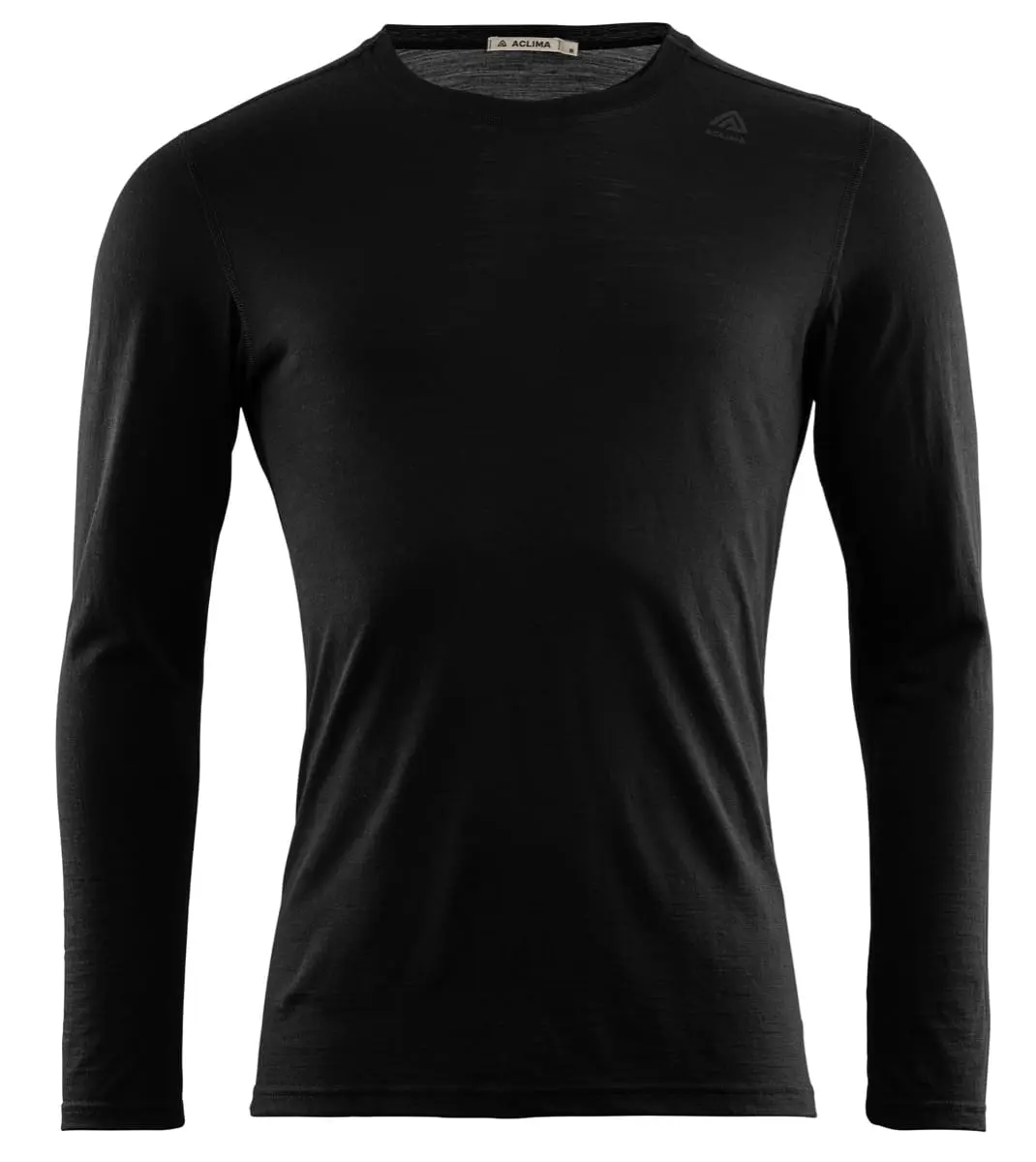 Aclima Men's LightWool Undershirt Long Sleeve Jet Black