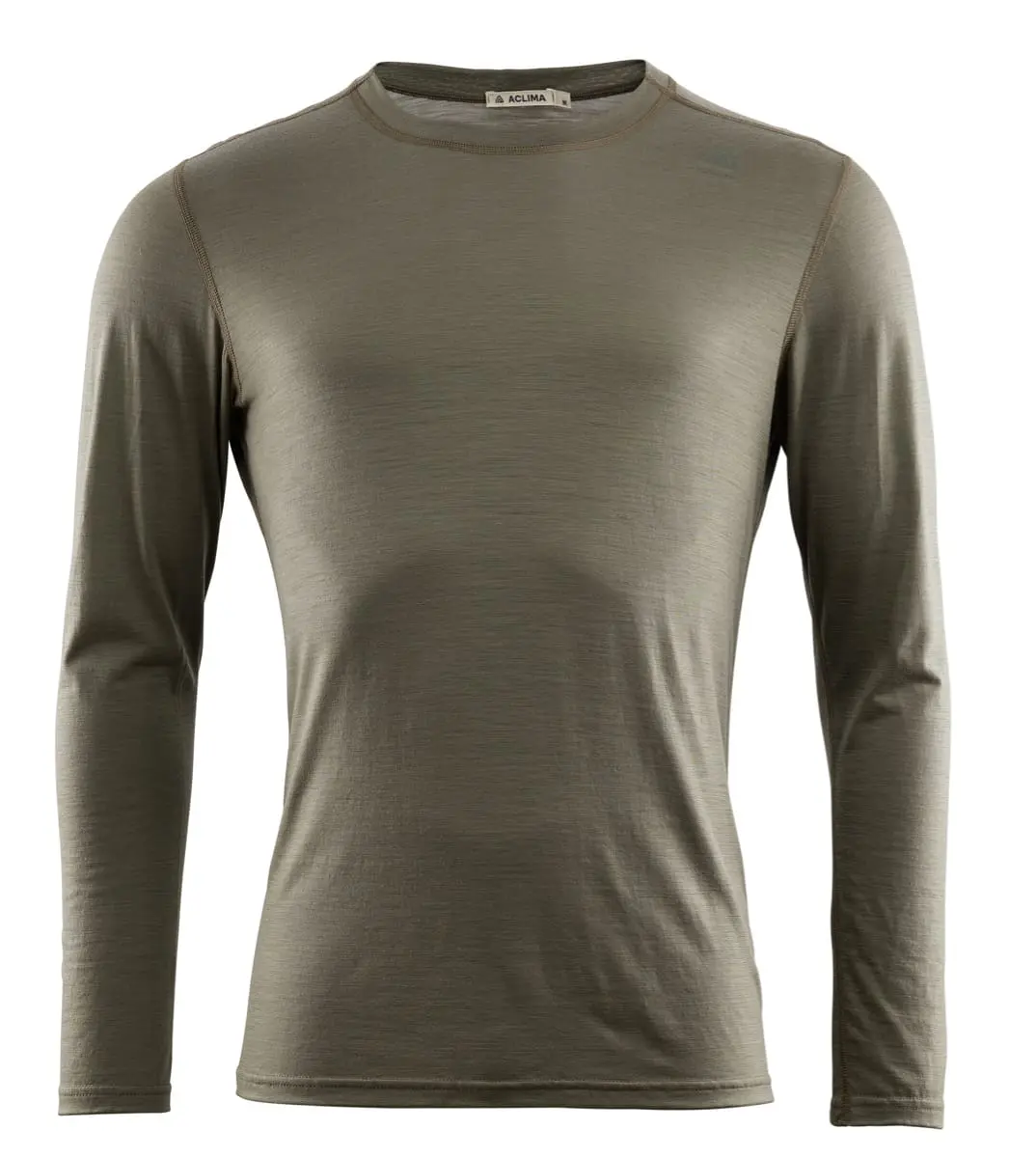 Aclima Men's LightWool Undershirt Long Sleeve Ranger Green