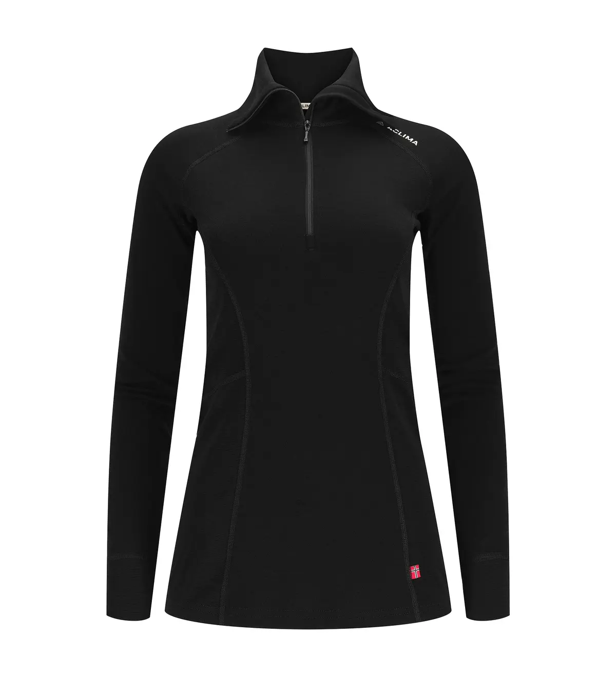 Aclima Women's WarmWool Polo Jet Black