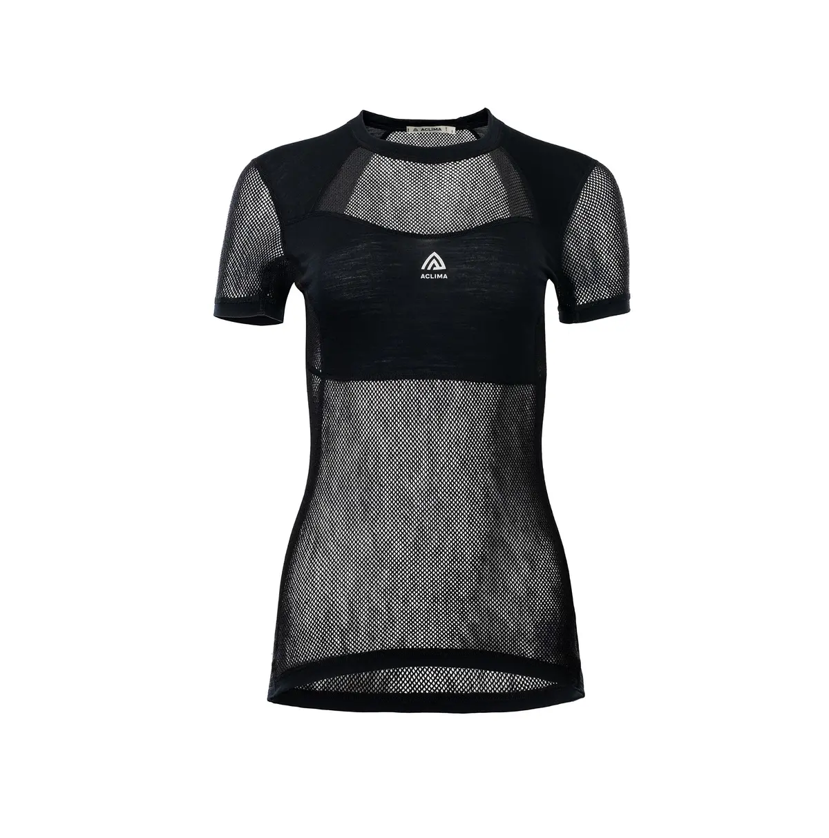 Aclima Women's WoolNet Light T-Shirt Jet Black