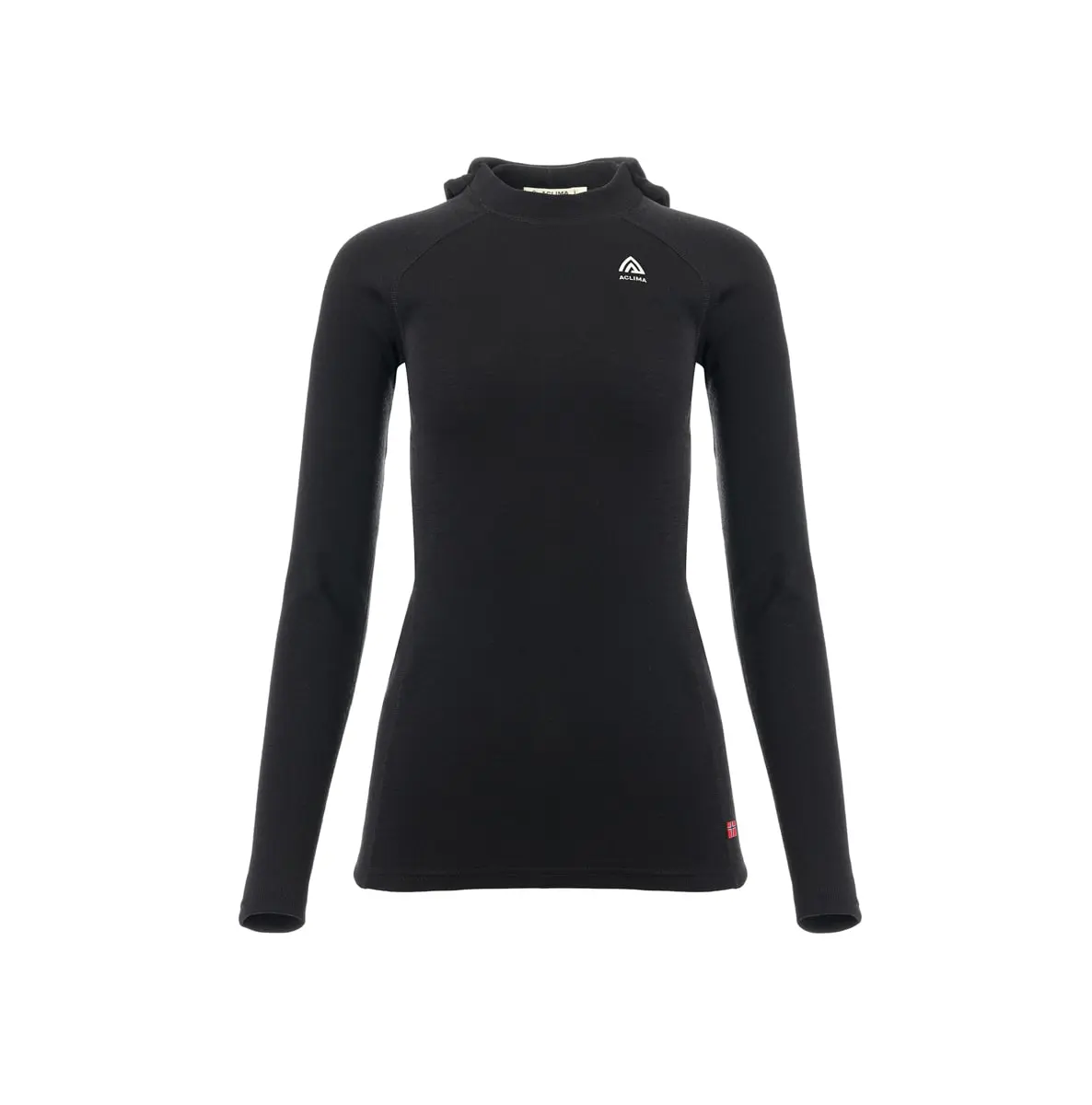 Aclima Women's WarmWool Hoodsweater V2 Jet Black