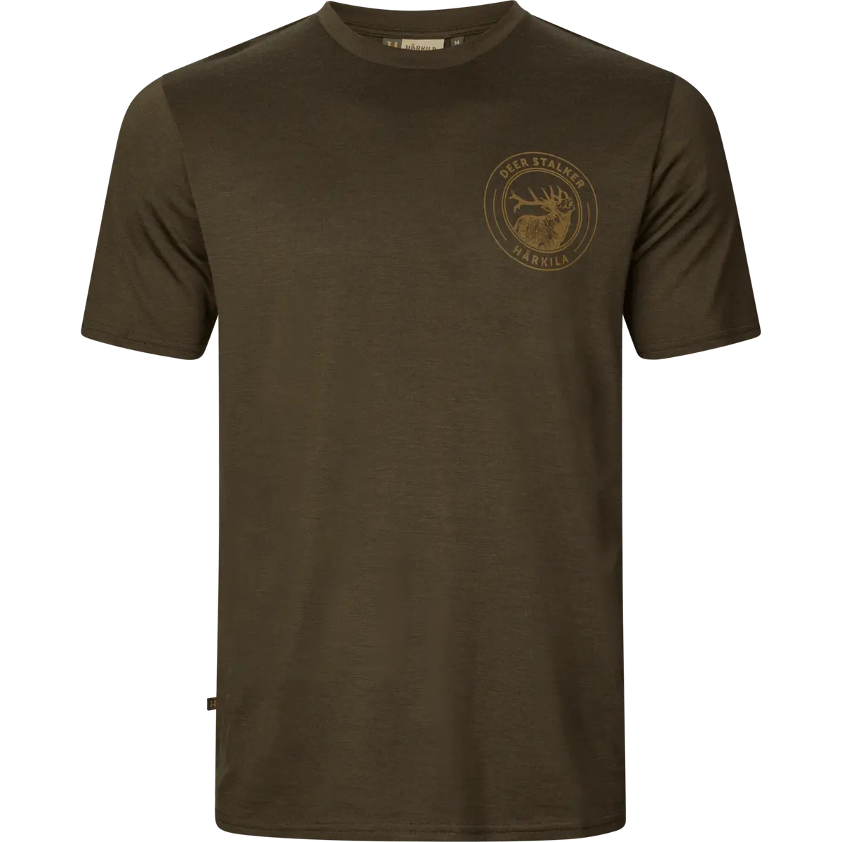 Härkila Men's Game Short Sleeve T-Shirt Willow Green Stag