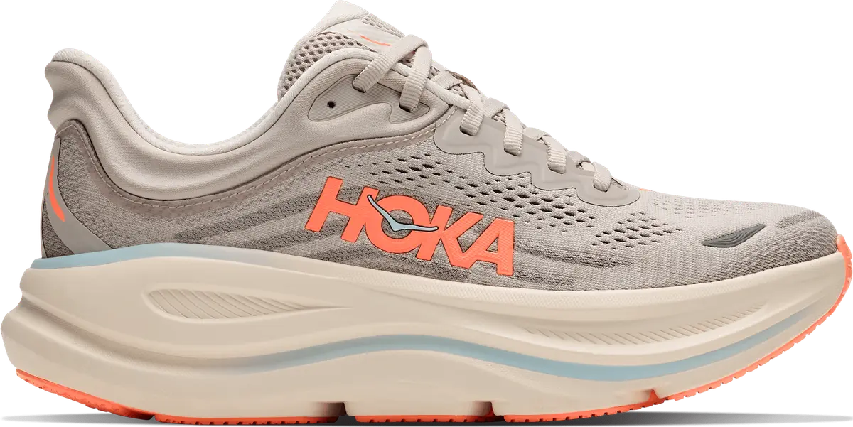 Hoka Women's Bondi 9 River Rock Grey/Mineral Ore