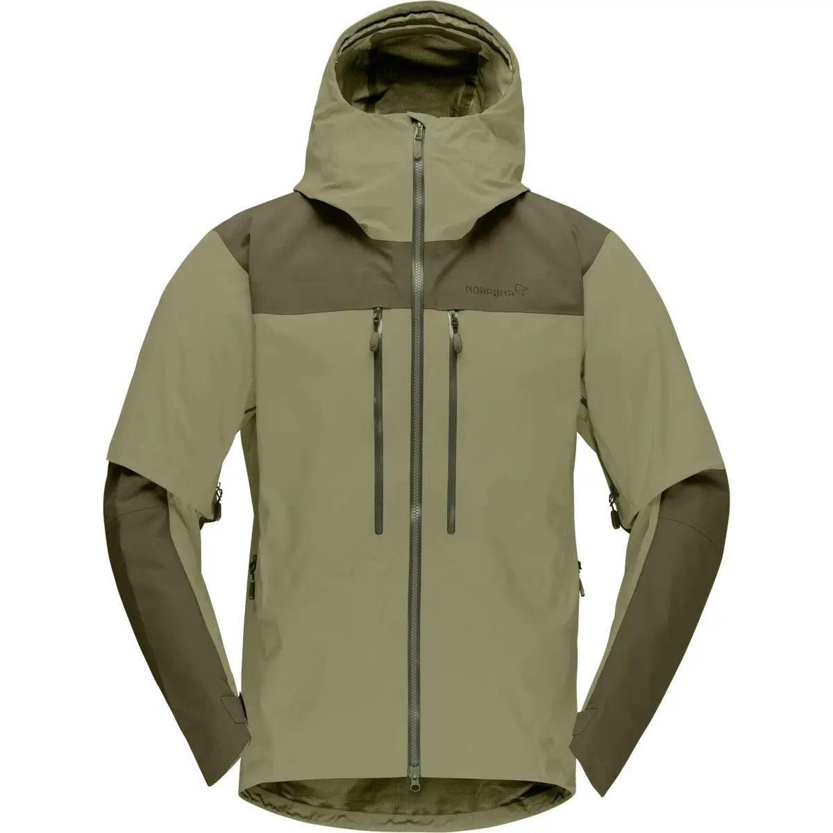 Norrøna Men's Trollveggen GORE-TEX Pro Light Jacket Olive Night/deep Lichen Green