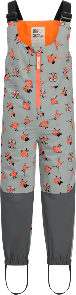 Jack Wolfskin Kids' Smileyworld 2-Layer All Over Print Bib Icon Mint Leaf