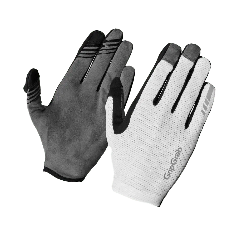 Gripgrab Pacr Insidegrip™ Full Finger Summer Gloves White