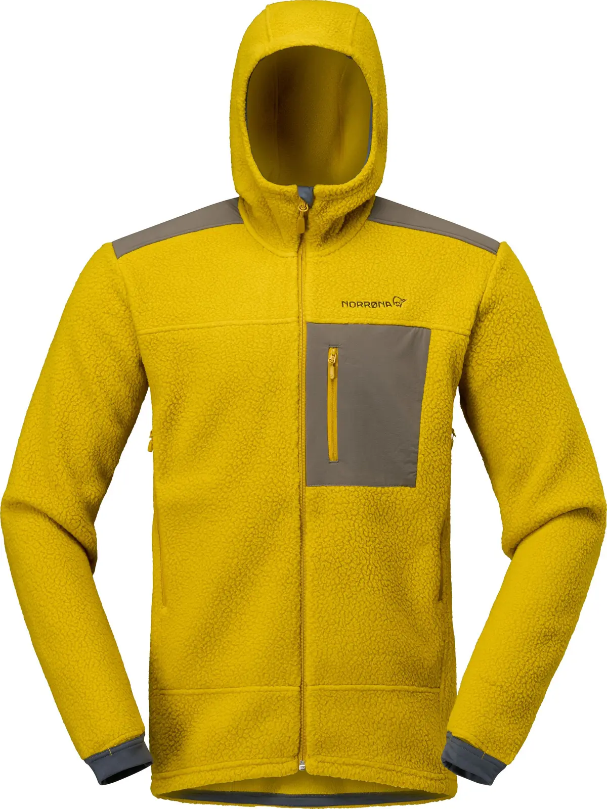 Norrøna Men's Trollveggen Warm3 Zip Hood Golden Palm
