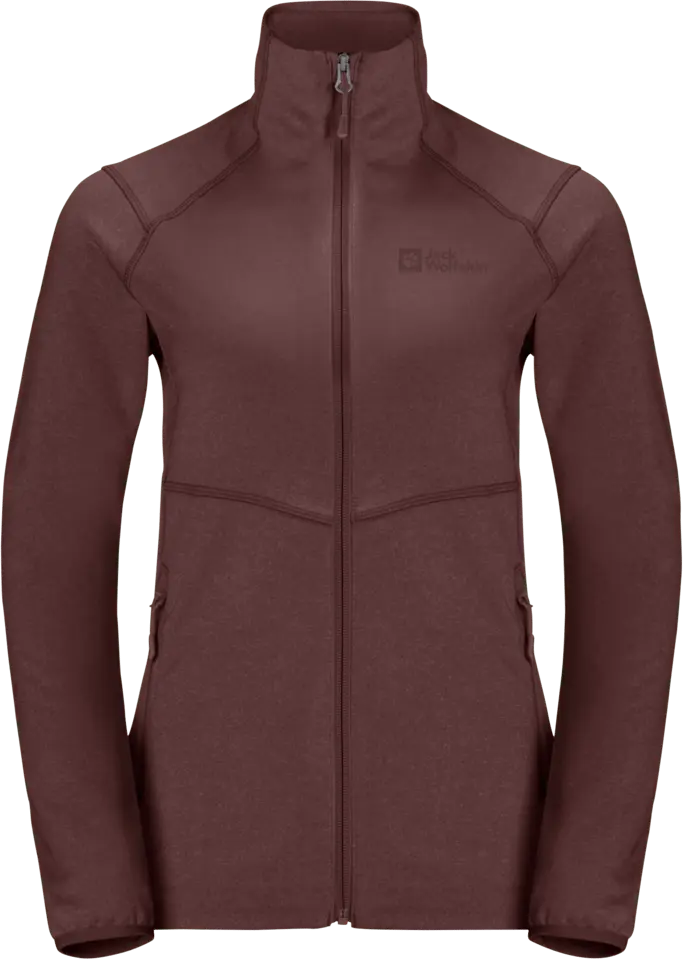 Jack Wolfskin Women's Fortberg Full Zip Dark Maroon