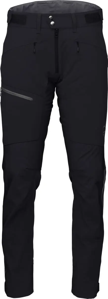 Norrøna Men's Falketind Flex1 Heavy Duty Pants Caviar/Zip Grey