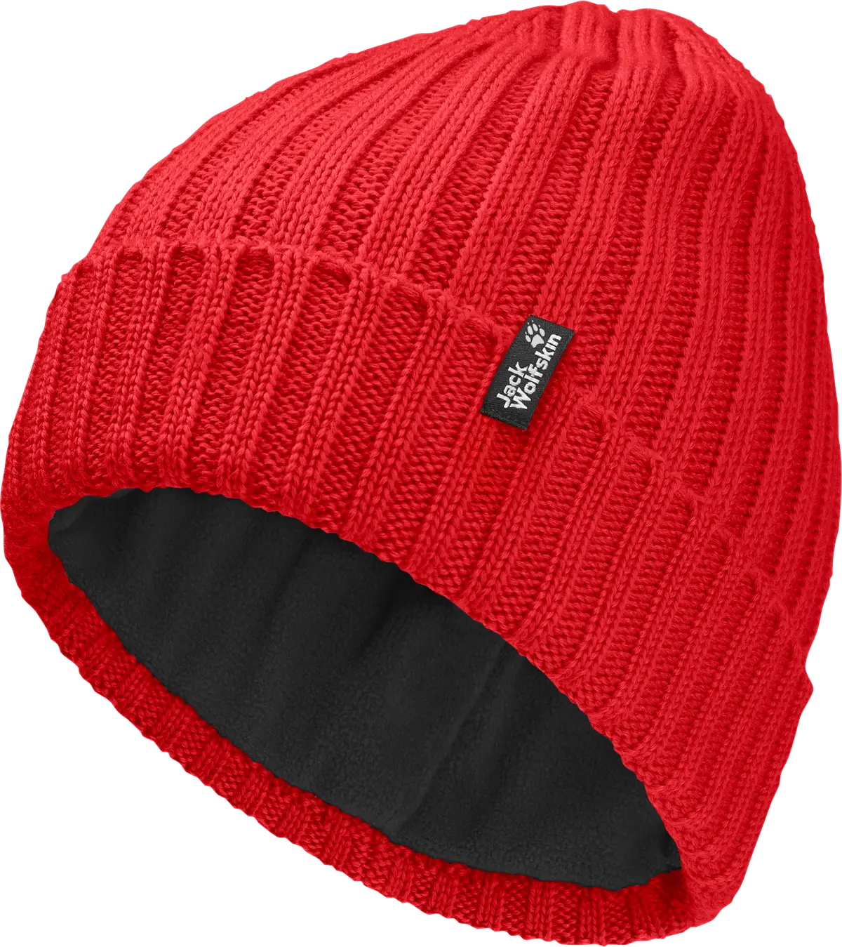Jack Wolfskin Rib Knit Beanie Siren Red