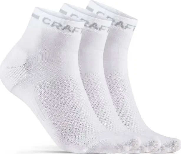 Craft Core Dry Mid Sock 3-pack White