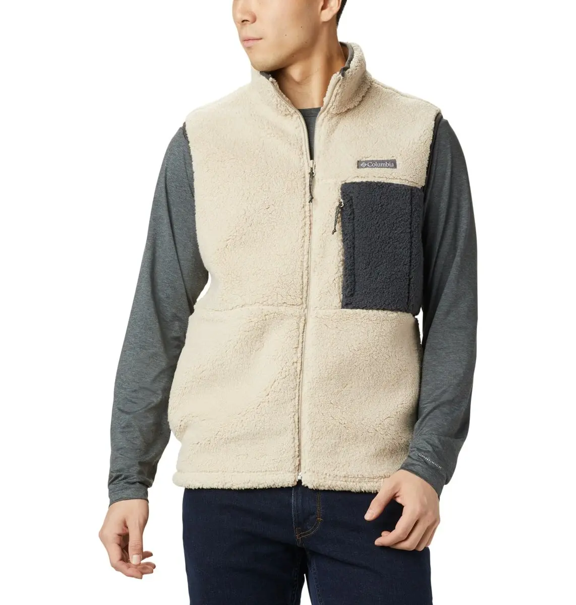 Columbia Mountainside Vest Ancient Fossil/Shark