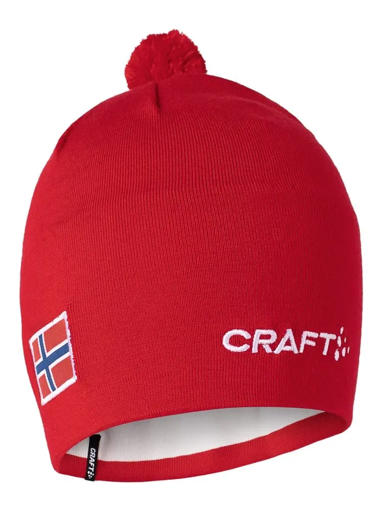 Craft NOR Practice Knit Hat Bright Red
