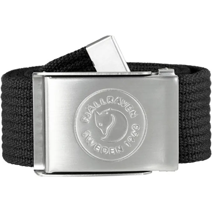Fjällräven Unisex 1960 Logo Belt Black