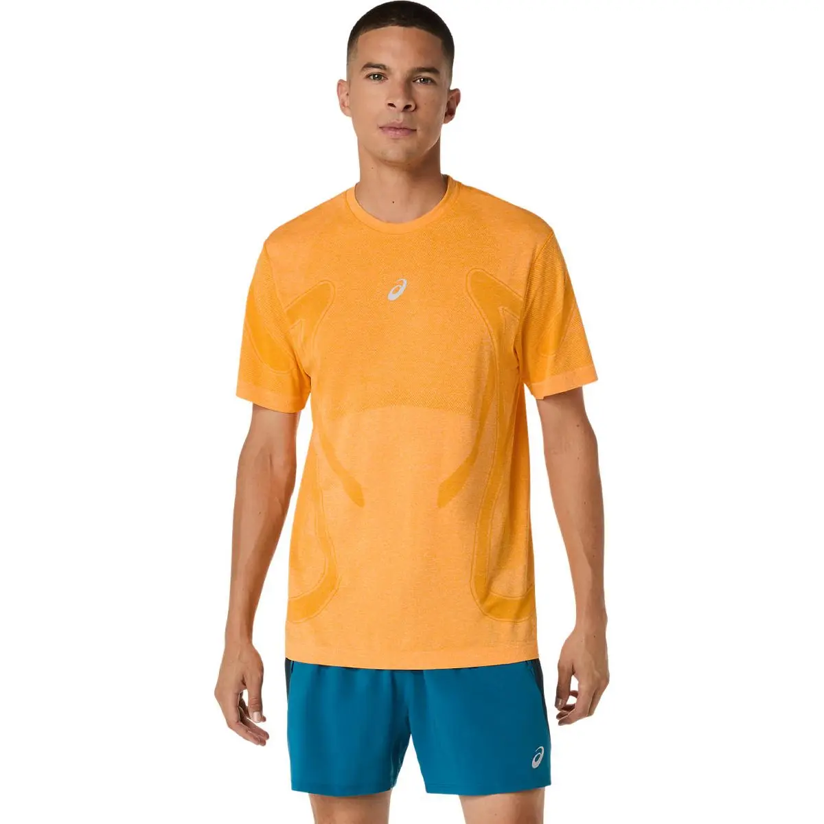 Asics Road Seamless Ss Top Yamabuki