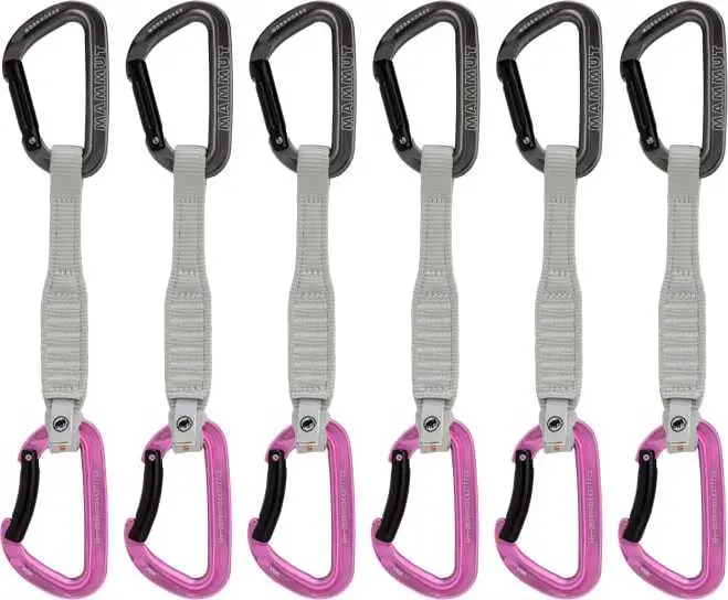 Mammut Workhorse Keylock 17 Cm 6-Pack Quickdraws Straight Gate/Bent Gate Key Lock
