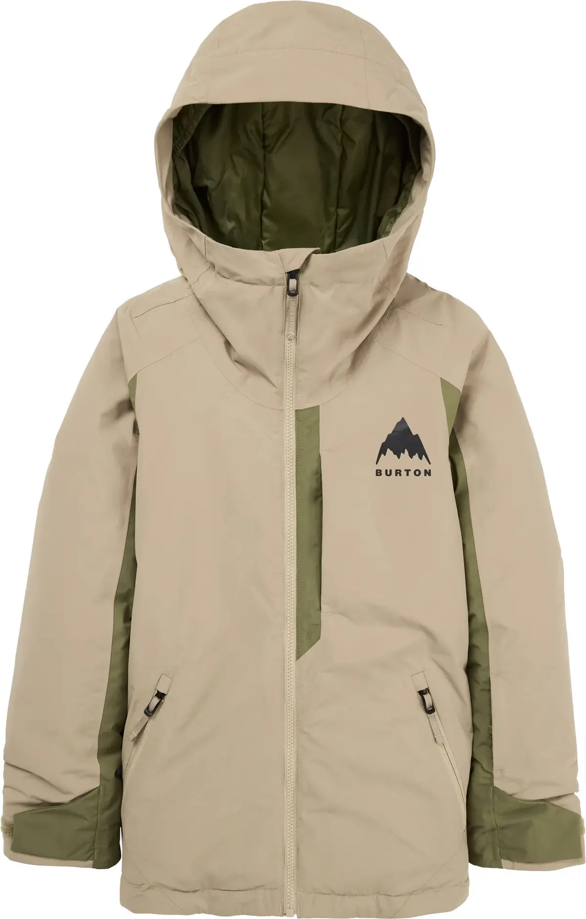 Burton Kids' Hillslope Jacket Summit Taupe/forest Moss
