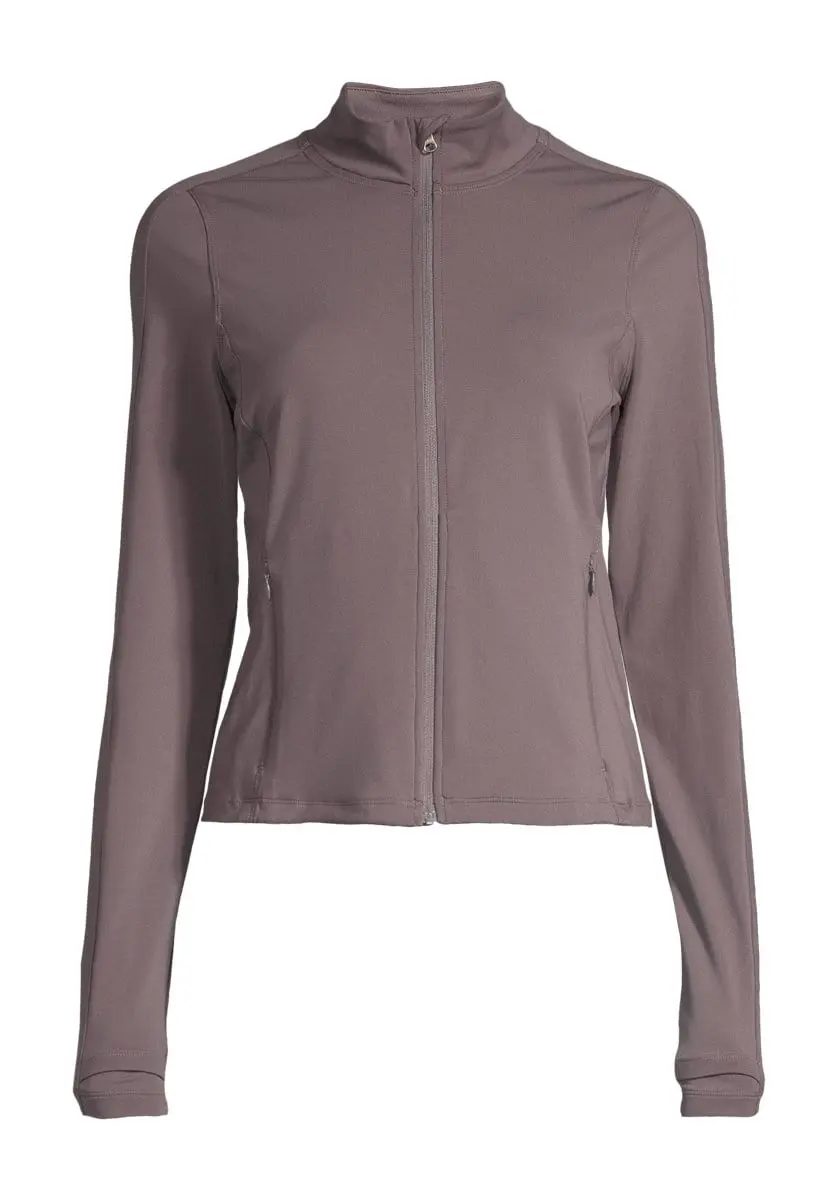 Casall Women's Soft Touch Zip Jacket Dark Grey