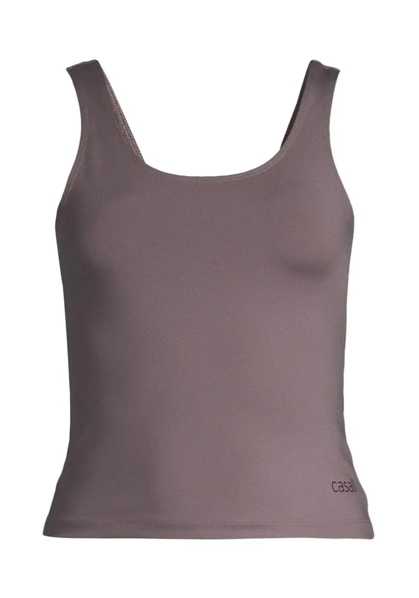 Casall Scoop Tank Dk Grey