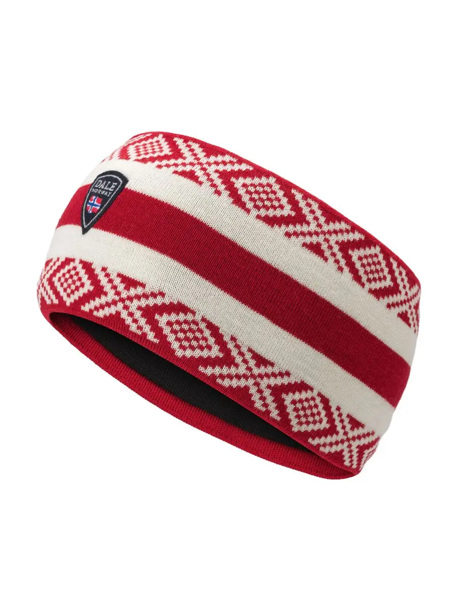 Dale of Norway Kvitegga Headband Raspberry Offwhite