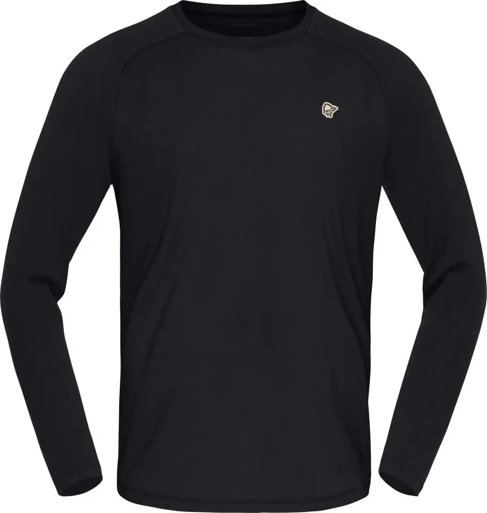 Norrøna Men's Femund PureUll Long Sleeve Caviar Black