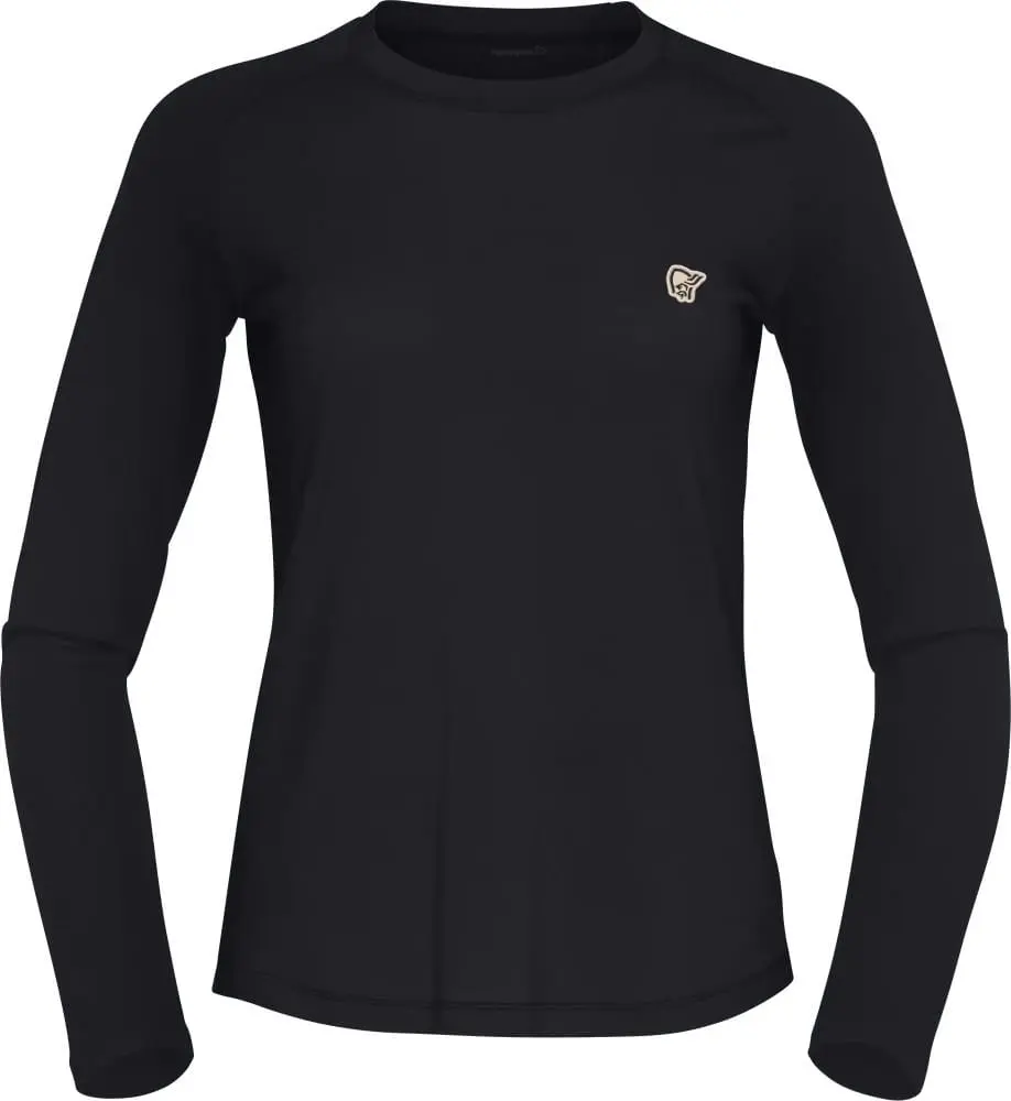 Norrøna Women's Femund PureUll Long Sleeve Caviar Black
