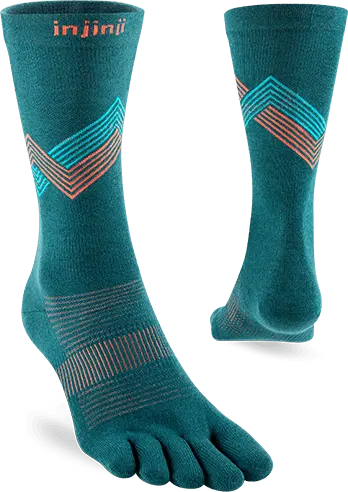 Injinji Run Lightweight Crew Lagoon