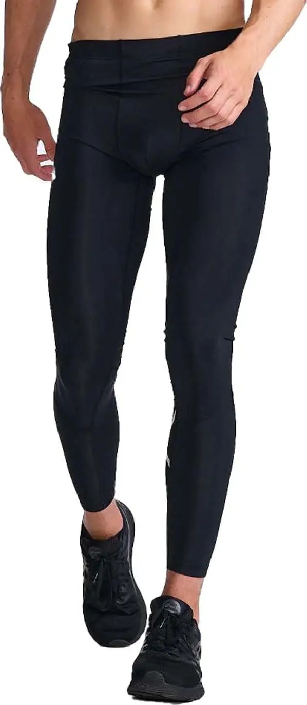 2XU Men's Aero Compression Tights Black/Silver Reflective