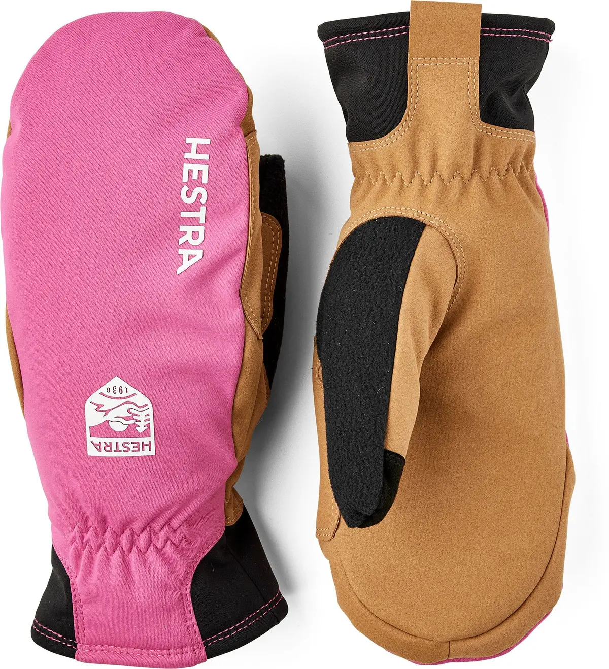 Hestra Women's XC Primaloft Mitt Cerise/tan