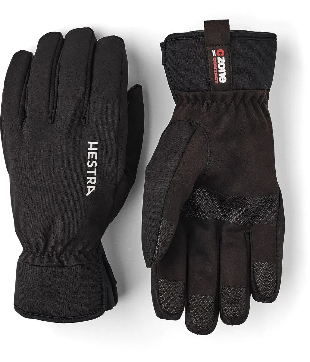 Hestra Czone Contact Glove -5 Finger Black
