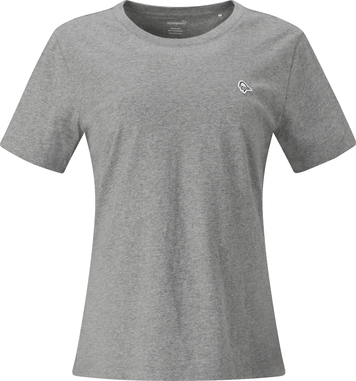 Norrøna Women's /29 Cotton Viking Patch T-shirt Grey Melange