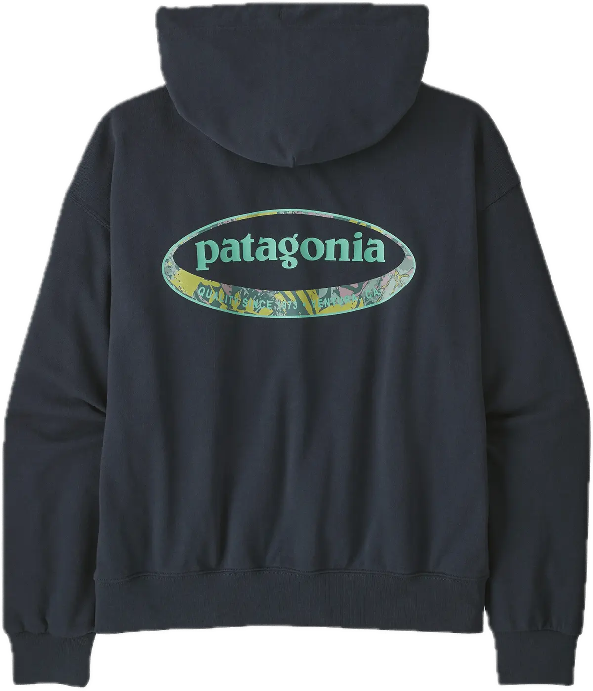 Patagonia W'S '95 Oval Logo Daily Hoody Smolder Blue: Moon Tripper
