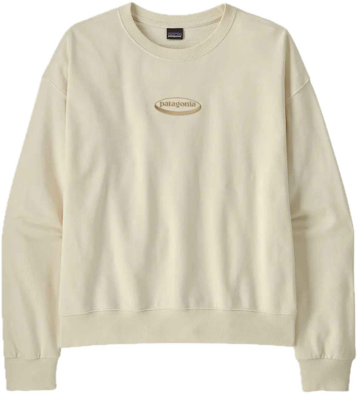 Patagonia W'S '95 Oval Logo Daily Crew Wool White