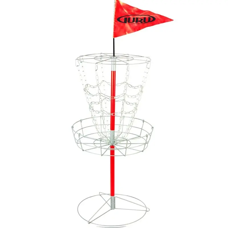 Guru Disc Golf Disc Golf Practice Basket Red
