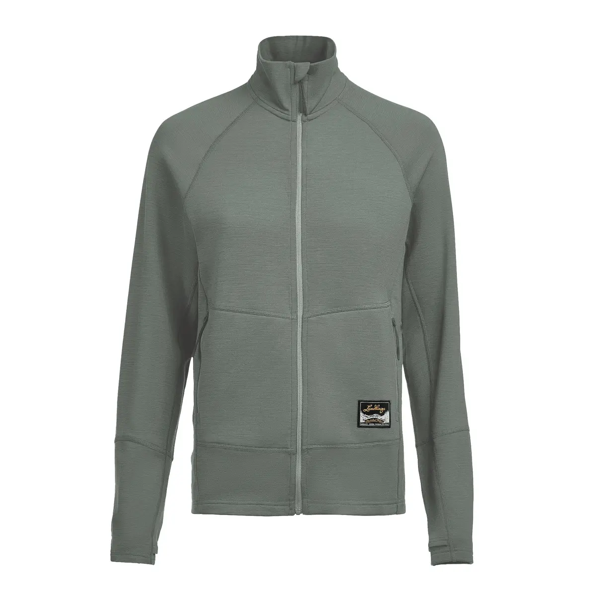 Lundhags Women's Tived Merino Full Zip Aloe Green
