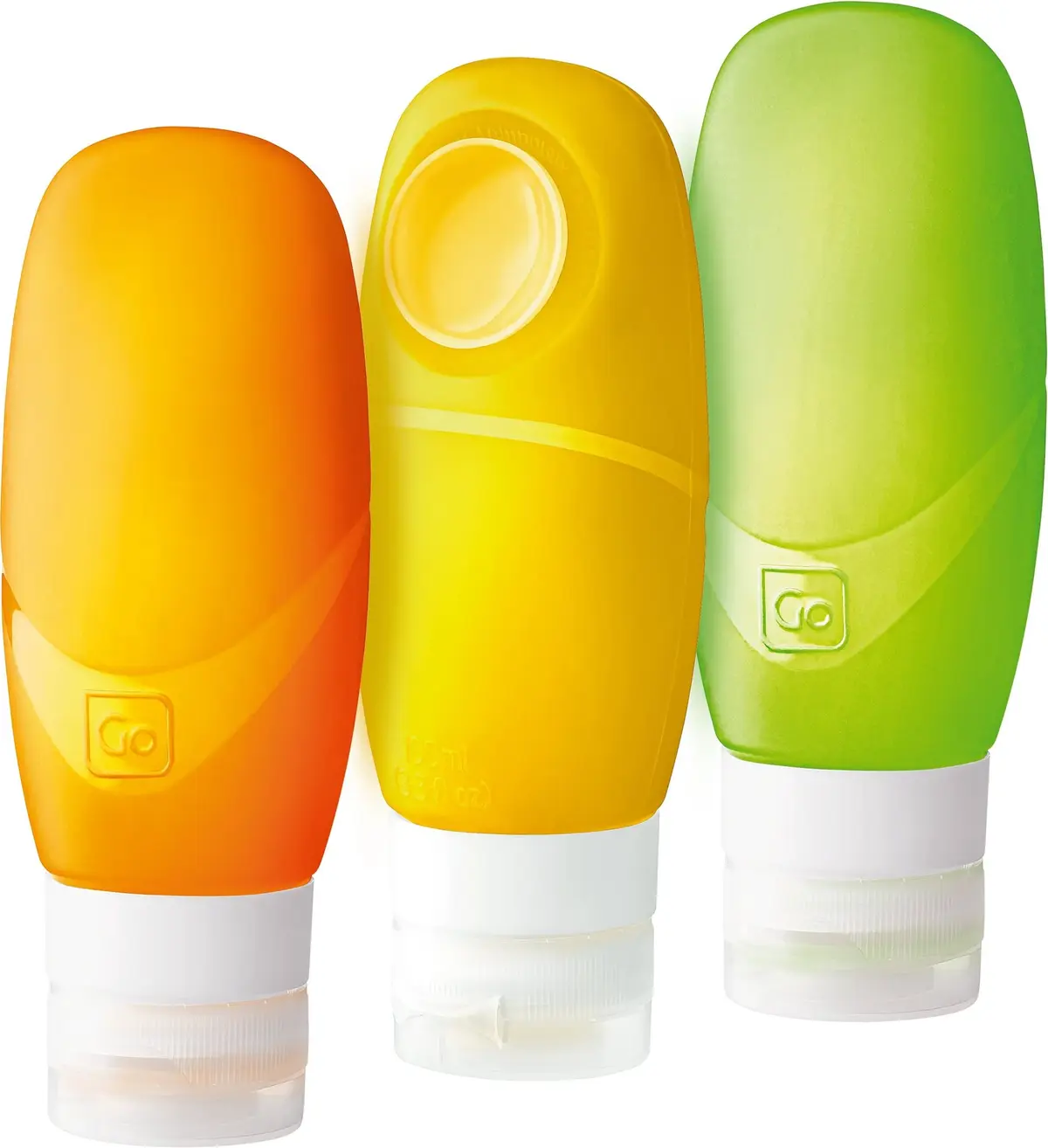 Go Travel Trio Squeezy Bottles (100 ml) Multi Colour