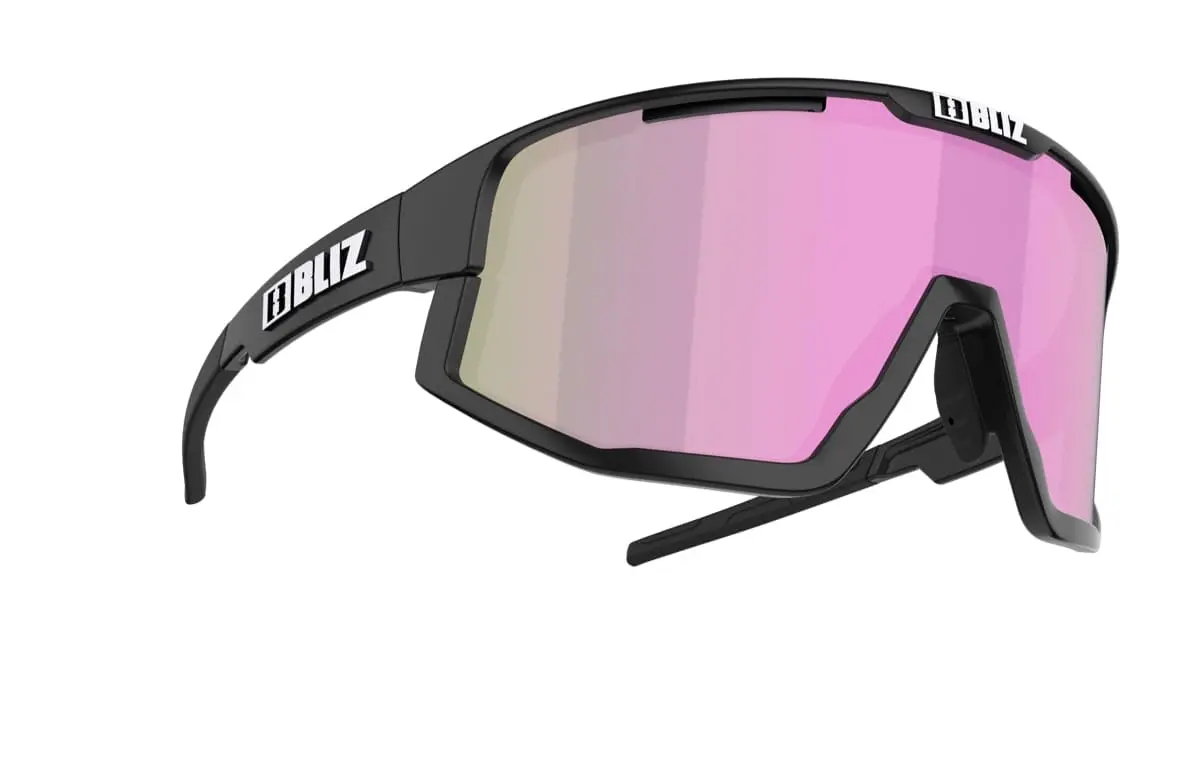 Bliz Fusion Small Matt Black/Brown with Rose Multi