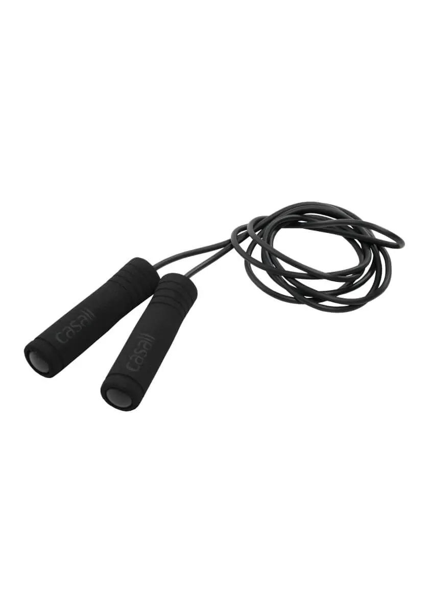 Casall Jump Rope Foam Handle Black