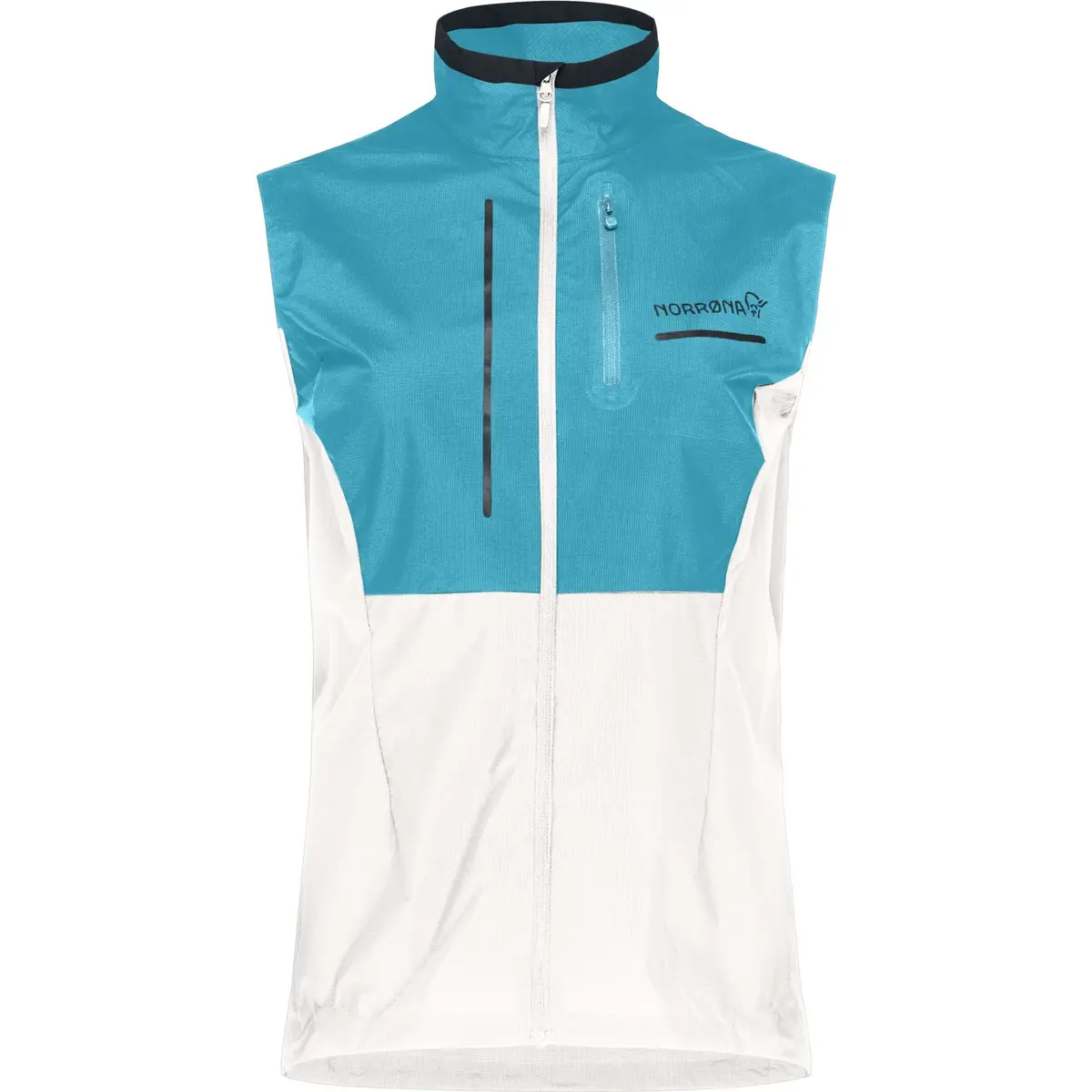 Norrøna Women's Senja Aero90 Vest Brittany Blue/snow White