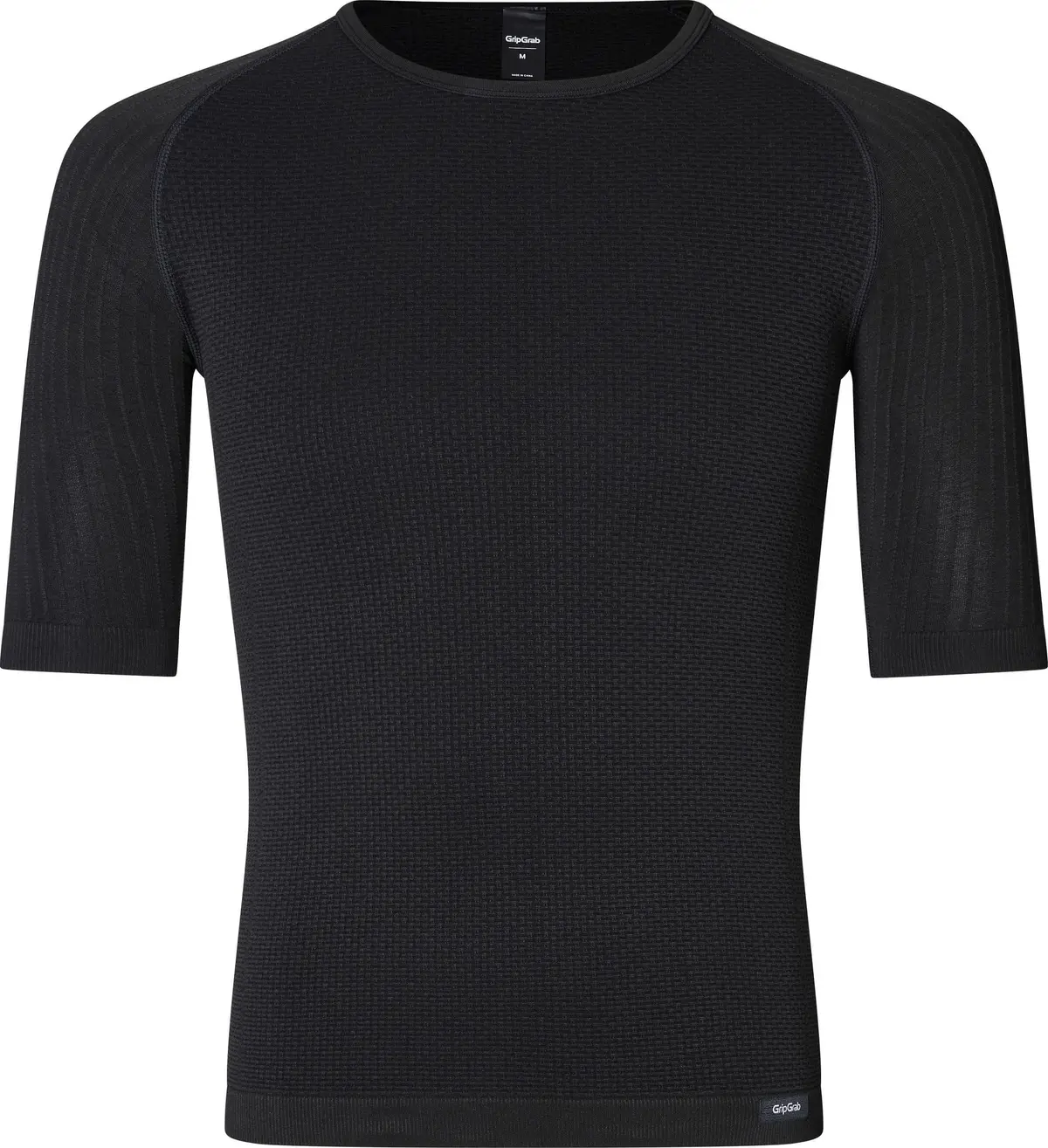 Gripgrab Unisex PACR Spring-Autumn Seamless Short Sleeve Base Layer Black